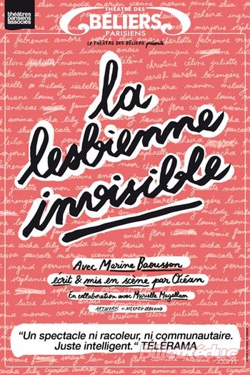« La lesbienne invisible » avec Marine Baousson au Théâtre des Béliers